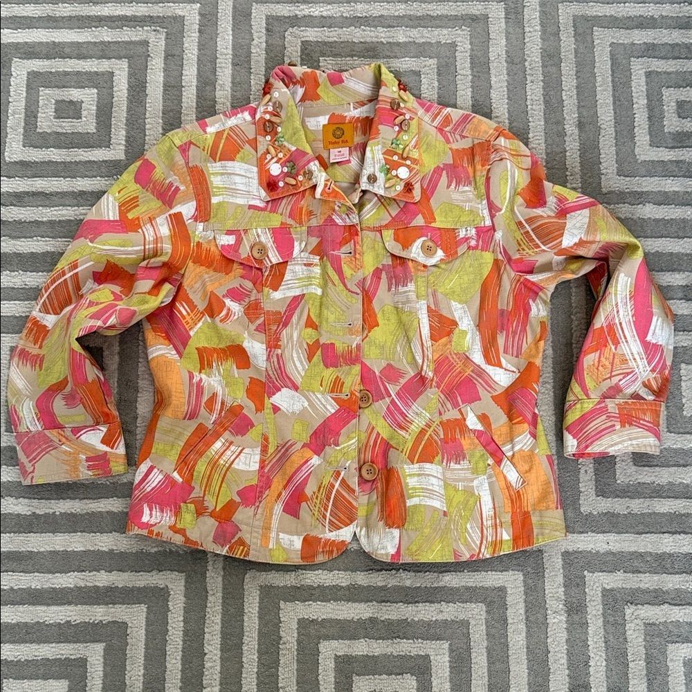Ruby Rd. Multicolor Jean Jacket - Picture 8 of 8